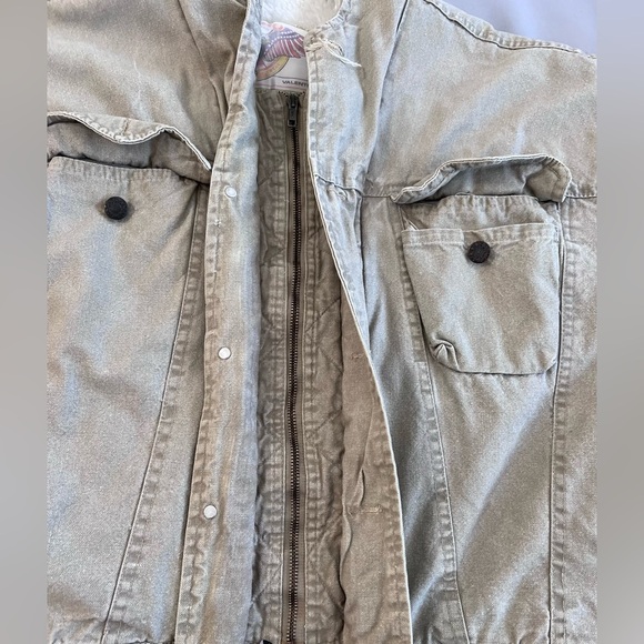 VTG Sergio Valente |  Denim Vintage 80s  Jean Jacket Hood Tan Sz L y2K - Picture 8 of 13